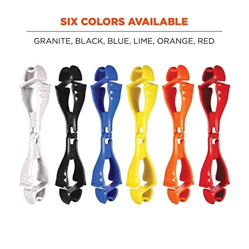 Ergodyne Squids 3400 Glove Clip Holder with Dual Clips, Red, 1 Count | Safety Gear for Work & Outdoors thumbnail 6