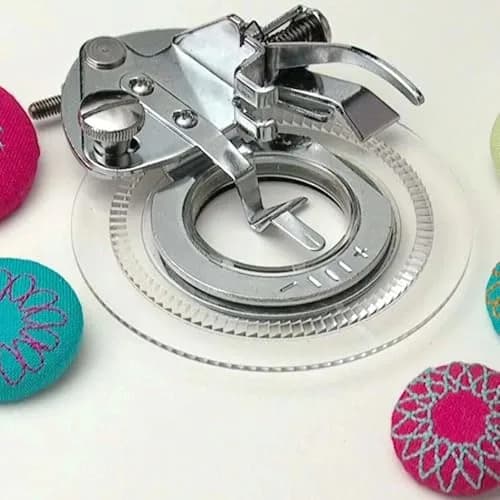 SINGER Flower Stitch Presser Foot for Low-Shank Sewing Machines | Creates Flower Designs, Appliqué, Covered Buttons thumbnail 2