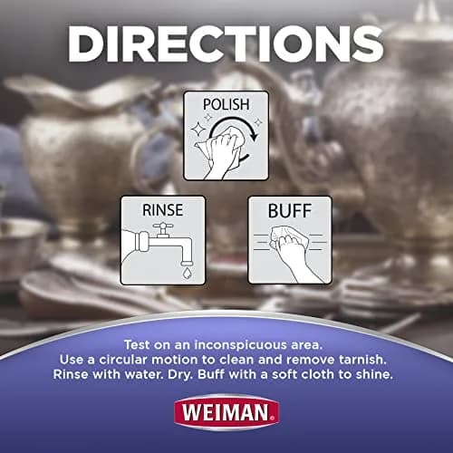 Weiman Jewelry Polish Cleaner Wipes 40 Count (20 Count x 2 Pack) | Cleans Silver, Gold, Brass, Copper, Aluminum thumbnail 5