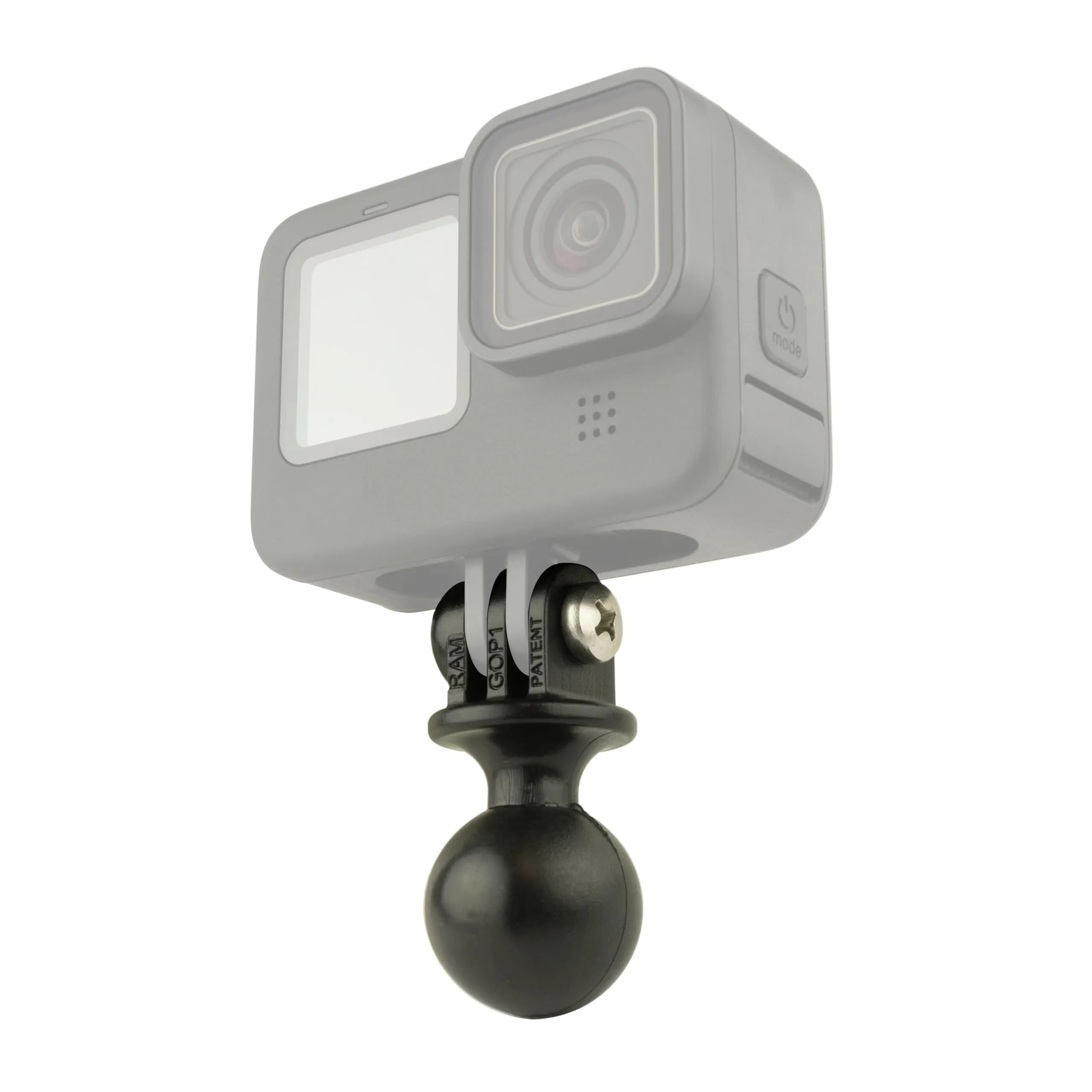 RAM MOUNTS Action Camera Ball Adapter for GoPro Mounts, B Size Ball (1 inch / 2.54 cm) | Connects to RAM B Size Arms - main product image