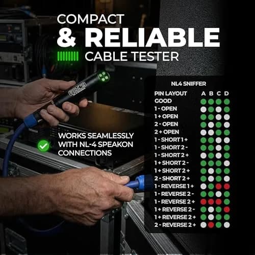 SoundTools NL4 Sniffer/Sender Cable Tester with LED Readout | 16 Faults Tested thumbnail 4