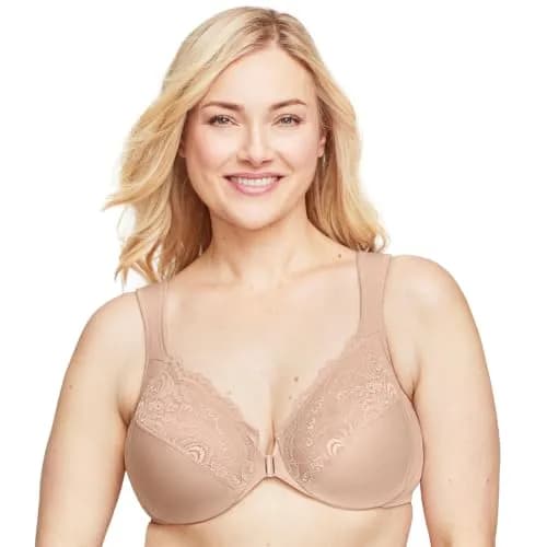 Glamorise Full Figure Plus Size Wonderwire Front-Closure Bra Underwire 46B | Support & Comfort for Curvy Women thumbnail 8