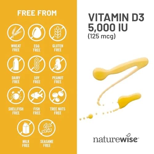 NatureWise Vitamin D3 5000IU Supplement, Immune Support, 360 Mini Softgels | NSF Certified thumbnail 9