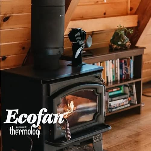 Ecofan AirMax Heat Powered Stove Fan — 175 CFM Black | Circulates Warm Air Efficiently & Reduces Fuel Cost thumbnail 6