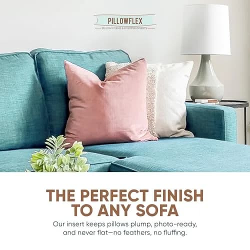 Pillowflex Synthetic Down Pillow Insert 17x17 in | Karate Chop Design, Ultra Soft Support thumbnail 6