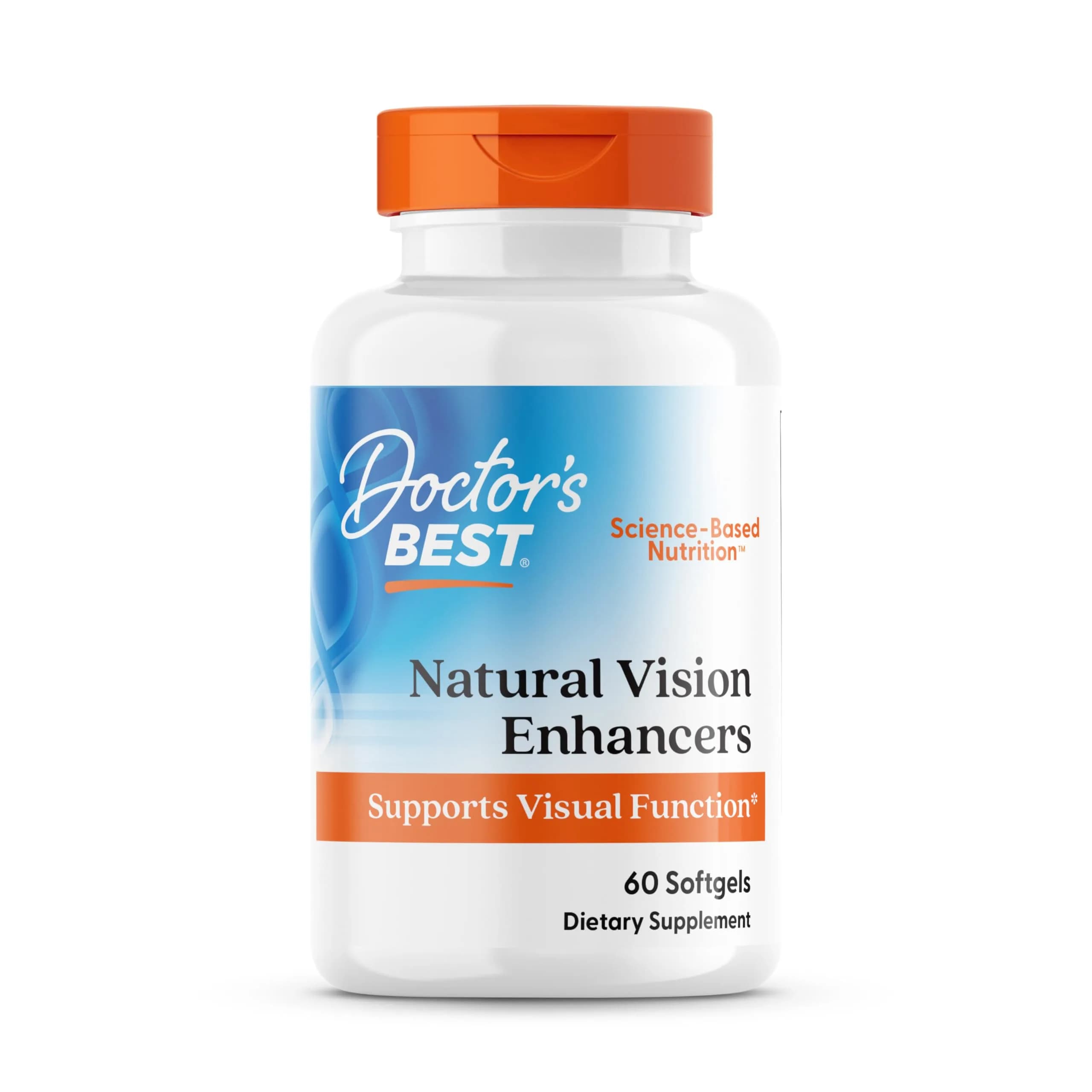 Doctor's BEST Natural Vision Enhancers for Men & Women 60 Softgels | Eye Support with Lutein & Fish Oil — No Color