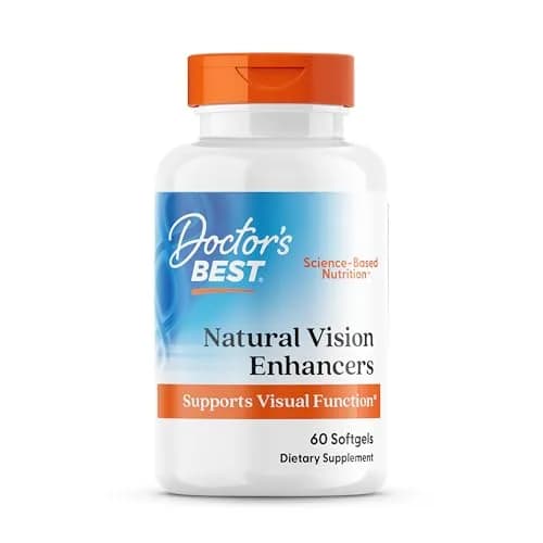 Doctor's BEST Natural Vision Enhancers for Men & Women 60 Softgels | Eye Support with Lutein & Fish Oil thumbnail 1