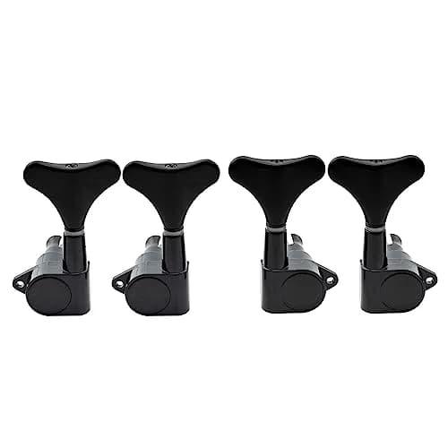Musiclily Bass Tuning Machines Set, 4 Sealed Alloy Machine Heads, 19:1 Ratio, Black thumbnail 1