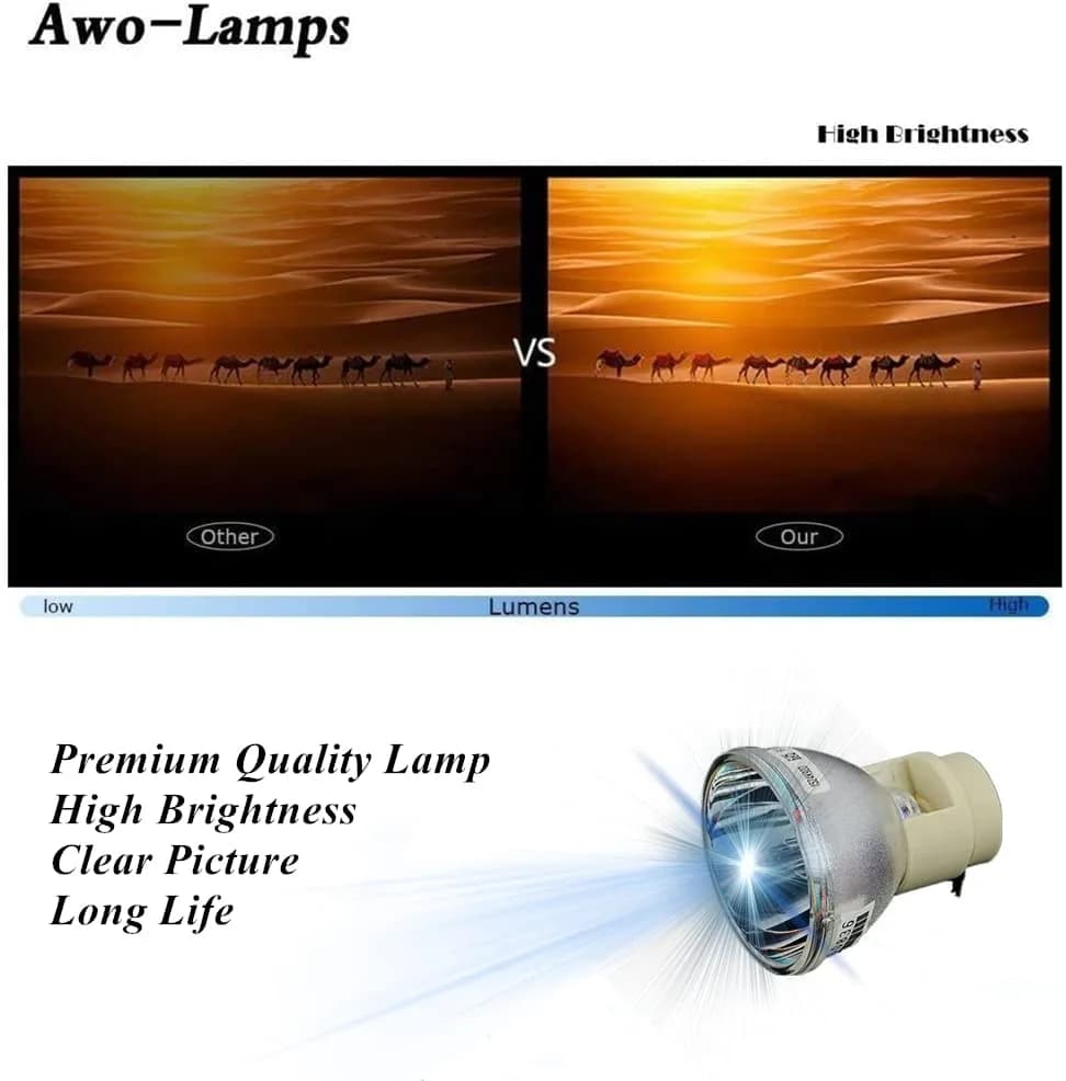 AWO MC.JFZ11.001 / MC.JKY11.001 / 5J.JCL05.001 Premium Projector Replacement Lamp Bulb 210W | Compatible with ACER & BENQ thumbnail 4