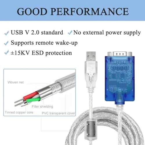 UOTEK UT-890A USB to RS485/422 Serial Converter 1.5m (5ft) | FTDI Chipset, ESD Protection thumbnail 5