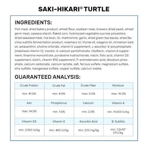 Hikari Saki-Hikari Turtle Probiotic-Enhanced Floating Sticks for Semi-Aquatic Turtles, 200g (7.05 oz) | Odor-Reducing Formula thumbnail 4