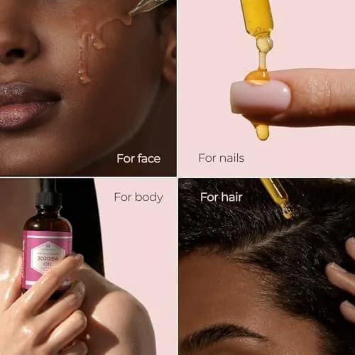 Leven Rose Organic Jojoba Oil for Skin, Hair & Nails 118ml (4 Fl Oz) | USDA Certified Organic Cold-Pressed Carrier Oil thumbnail 6
