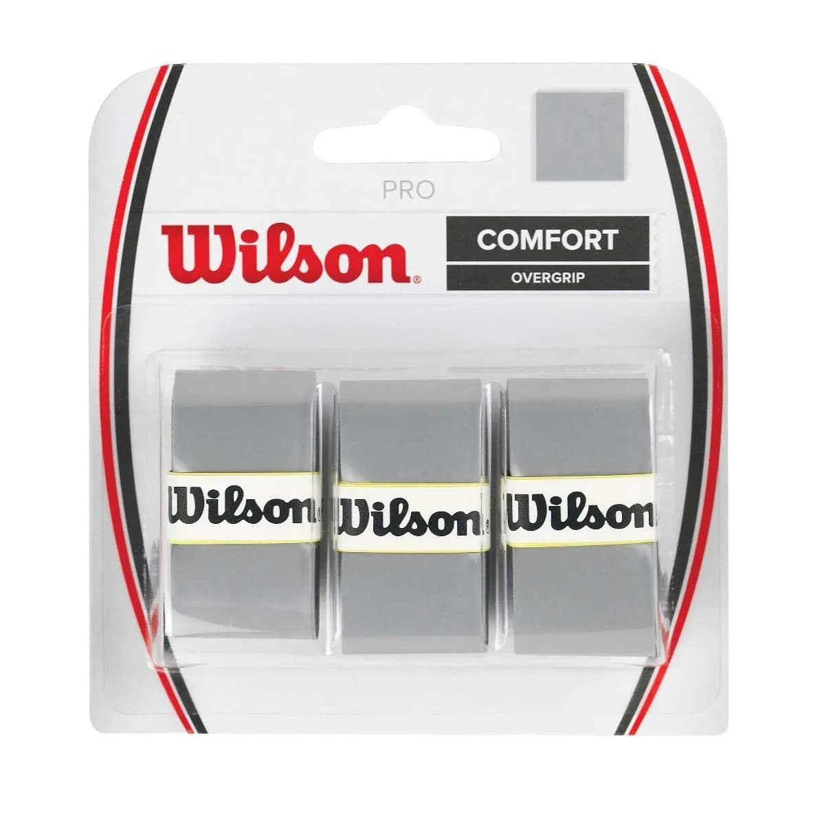 WILSON Pro Tennis Racquet Over Grip Silver 10cm (3.94in) | Used by Top Players for Perfect Feel — Silver