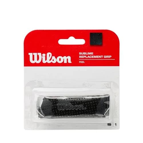 Wilson Sublime Tennis Racquet Grip, Black | Synthetic Thin, Moisture Absorbing, Amplified Traction thumbnail 1