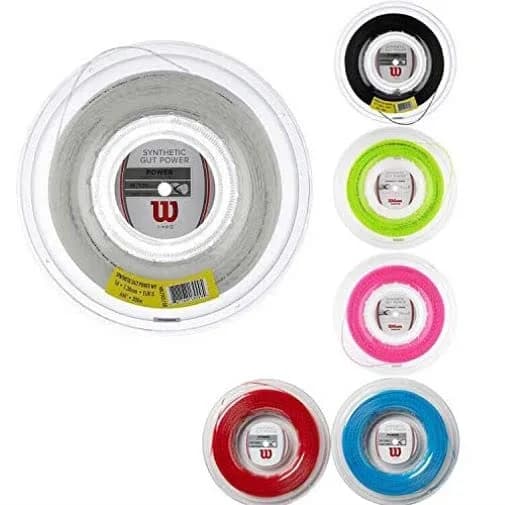 Wilson Synthetic Gut Power 16 Tennis String 660ft Reel | Solid Core, Responsive Energy, Suitable for All Styles thumbnail 3