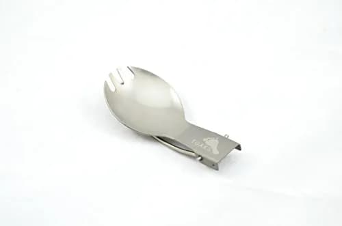 TOAKS Titanium Folding Spork | Lightweight Camping Flatware with Locking Handle (165mm unfolded) thumbnail 2