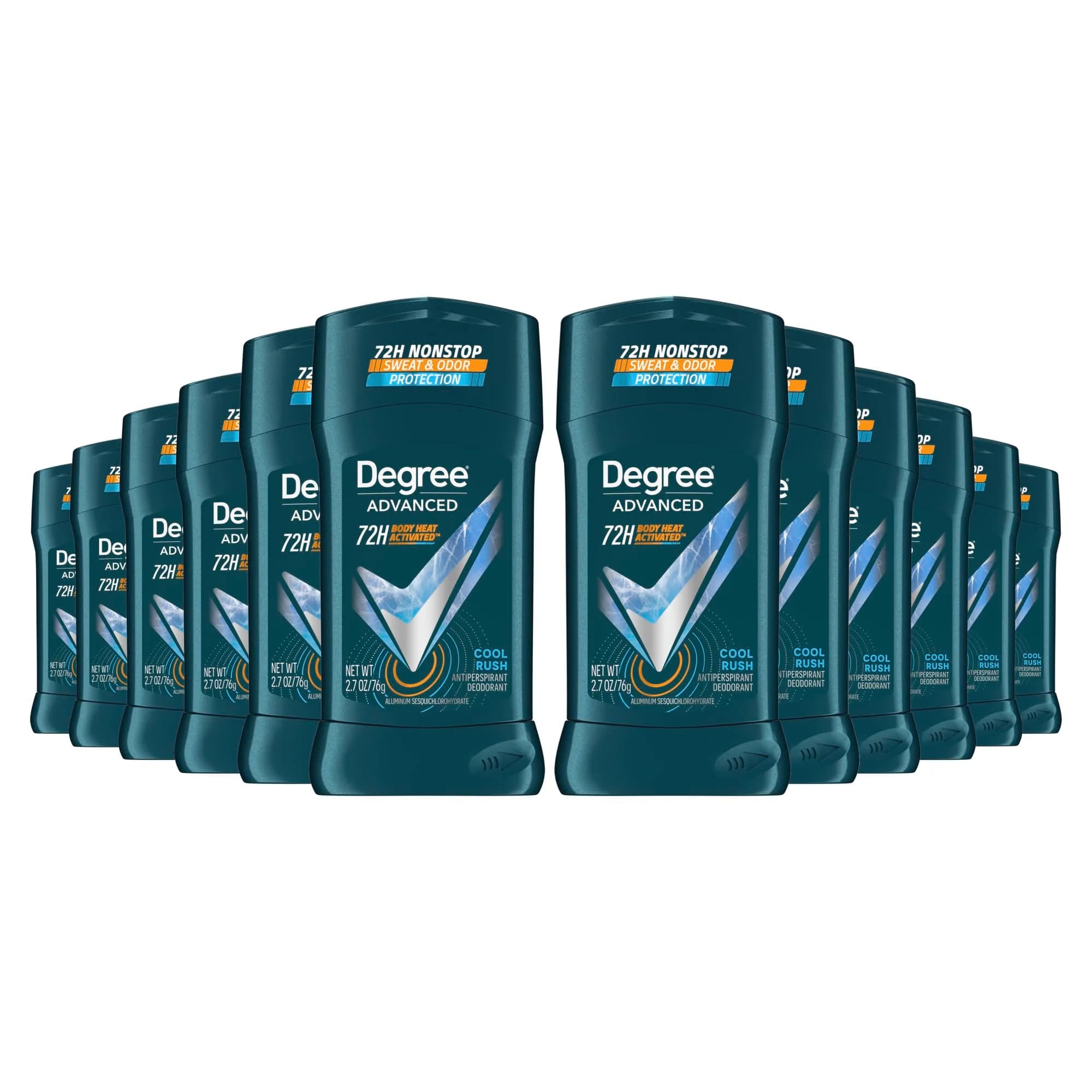 Degree Men Advanced Everest Antiperspirant Deodorant Stick 156 g (5.4 oz) | 72-Hour Sweat & Odor Protection — 2.7 Ounce
