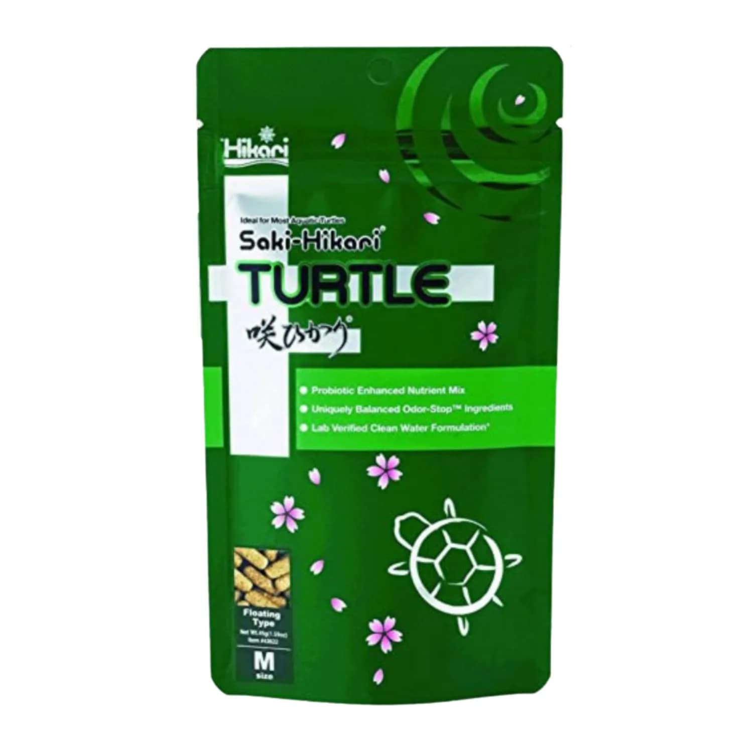 Hikari Saki-Hikari Turtle Probiotic-Enhanced Floating Sticks for Semi-Aquatic Turtles, 200g (7.05 oz) | Odor-Reducing Formula — 1.25 Pound