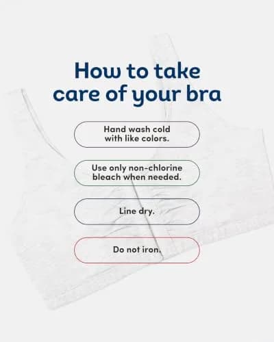 Fruit of the Loom Women's Front-Close Cotton Sports Bra Multi-Pack (2-Pack, Size 42) | Easy On & Off Wireless Comfort thumbnail 7