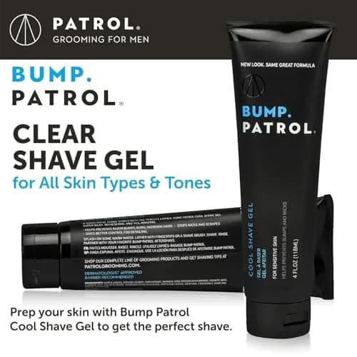 Bump Patrol Cool Shave Gel 360ml (12 Fl Oz) | Dermatologist Approved Clear Gel for Sensitive Skin thumbnail 4
