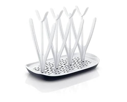 Philips Avent Baby Bottle Drying Rack, White | Fits 8 Bottles & Accessories, Adjustable Design, Detachable Drip Tray thumbnail 4