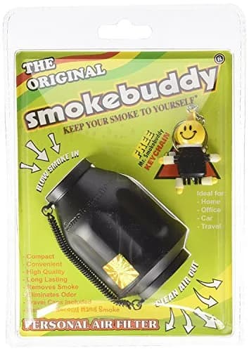 smokebuddy Air Purifier Black | Odorless Exhale Filter Compact 75g thumbnail 3