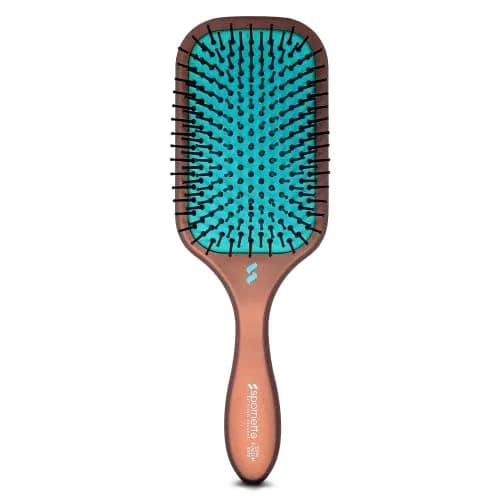 SPORNETTE Ion Fusion Paddle Hair Brush, Ionic Nylon Bristles - For Detangling, Straightening & Smoothing, Medium to Long Hair - All Hair Types For Men, Women and Children | Ionic Nylon Bristles thumbnail 1