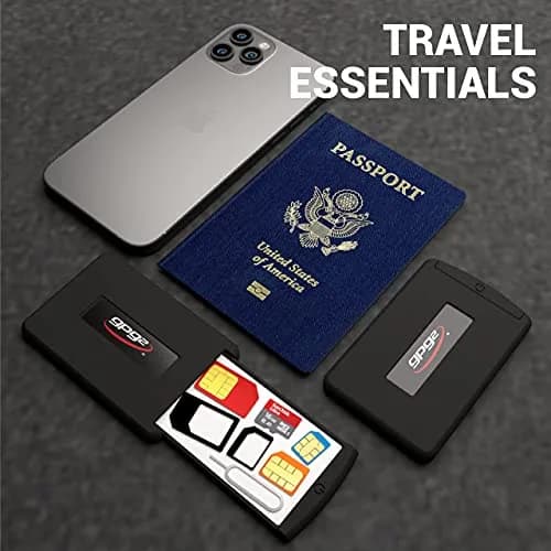 GPG2 SIM Card & Micro SD Organizer Case 3.2" x 2" | Secure Travel Storage thumbnail 3