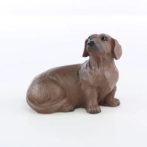 Conversation Concepts Dachshund Miniature Dog Figurine - Black & Tan | Handcrafted Collectible Decor thumbnail 1