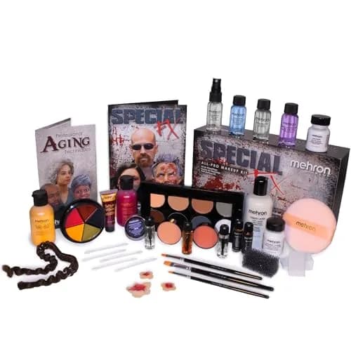 Mehron Makeup Special FX All-Pro Makeup Kit | 39 Piece Face & Body FX Set, Multi thumbnail 1