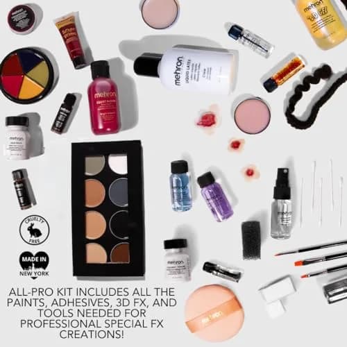 Mehron Makeup Special FX All-Pro Makeup Kit | 39 Piece Face & Body FX Set, Multi thumbnail 4