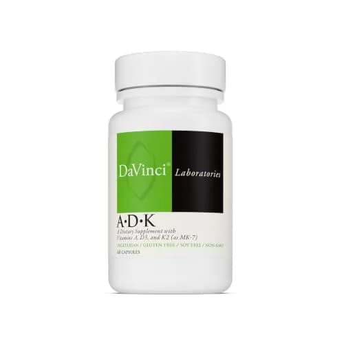 DAVINCI ADK Multivitamin Capsules 60 | Bone & Heart Support, Unflavored thumbnail 1