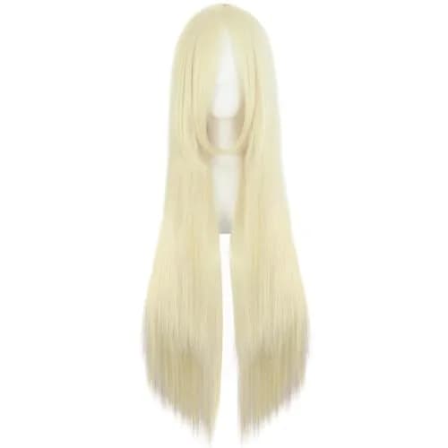 MapofBeauty 80 cm (31 Inch) Light Blonde Straight Anime Cosplay Wig | Heat Resistant Fiber thumbnail 1