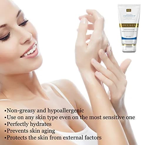 Salcoll Pure Bioactive Anti-Aging Collagen Repair Hand Cream 150ml (5.1 Fl Oz) | Hypoallergenic Moisturizer for Dry Skin thumbnail 4