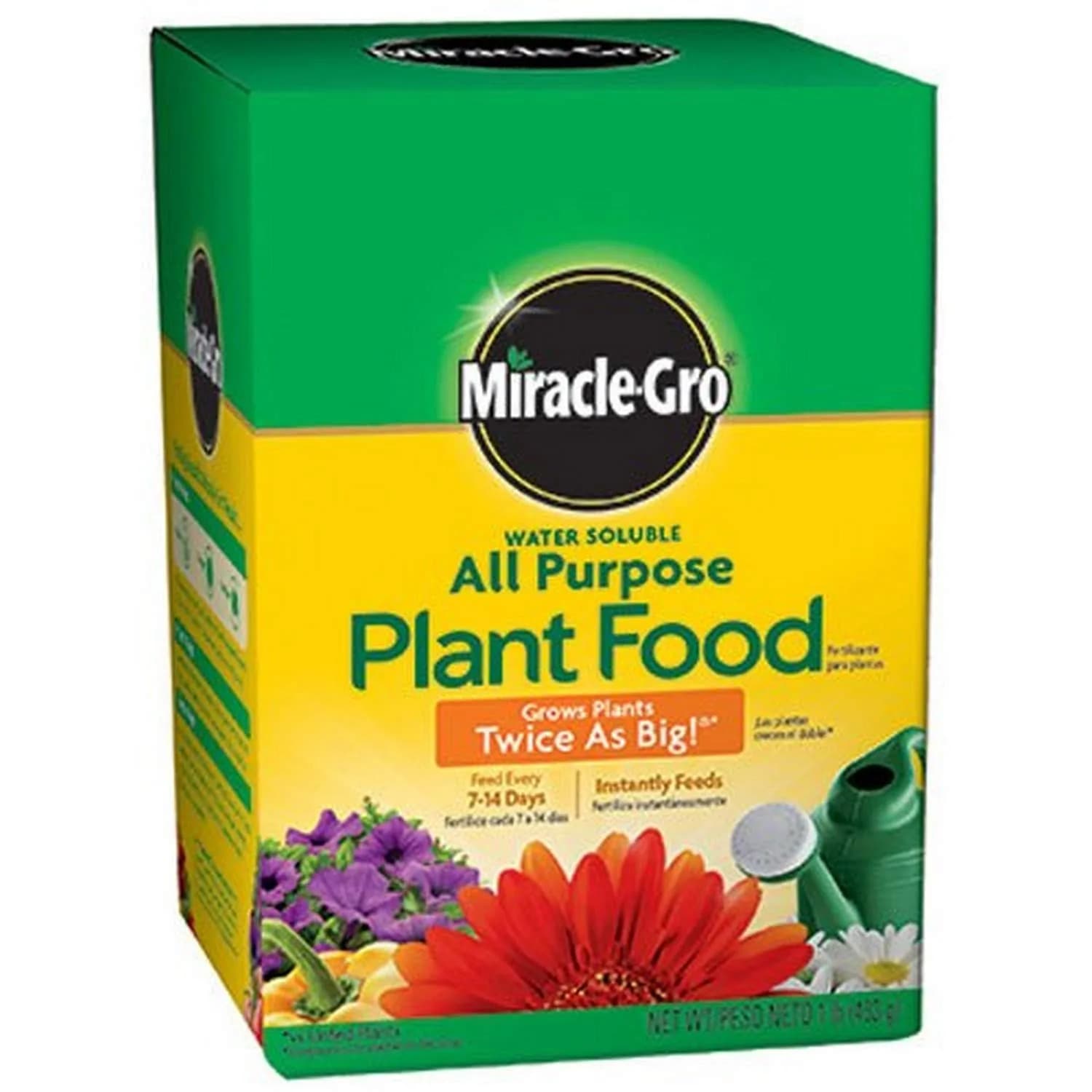Miracle-Gro Water-Soluble All Purpose Plant Food 1 lb (0.45 kg) | Dual Feeding Action for All Plants - main product image