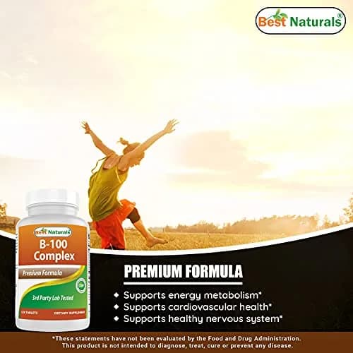 Best Naturals B-100 Complex Vitamin Tablets 120 Count | Supports Cellular Energy Production thumbnail 4