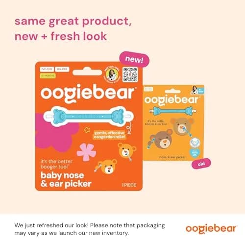 oogiebear Baby Nose & Ear Picker, Safe Booger Remover Tool, 1 Piece, Blue | Dual-Ended Gentle & Effective thumbnail 2