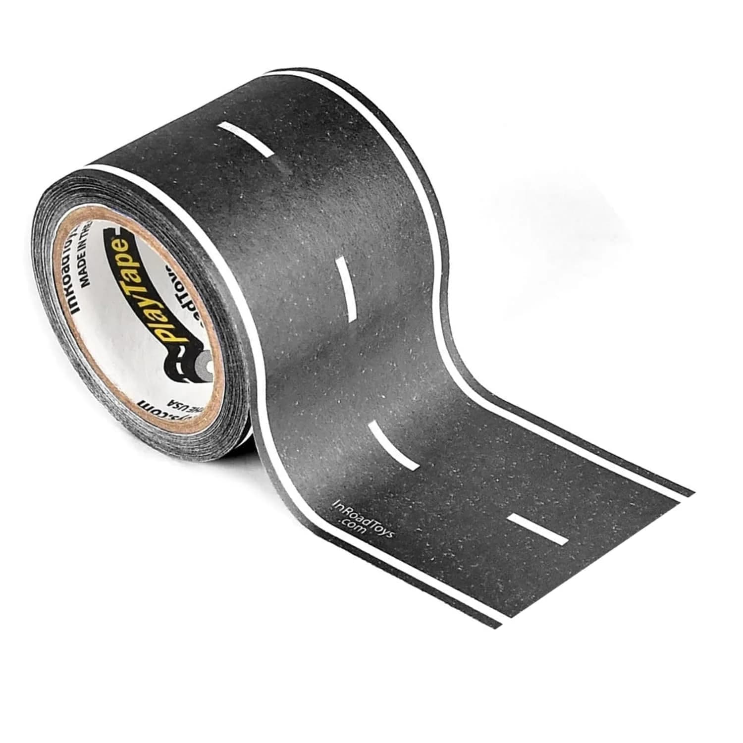 PlayTape Road Tape for Toy Cars 30 ft Asphalt Road | Reusable, No Residue, 2 inch Wide