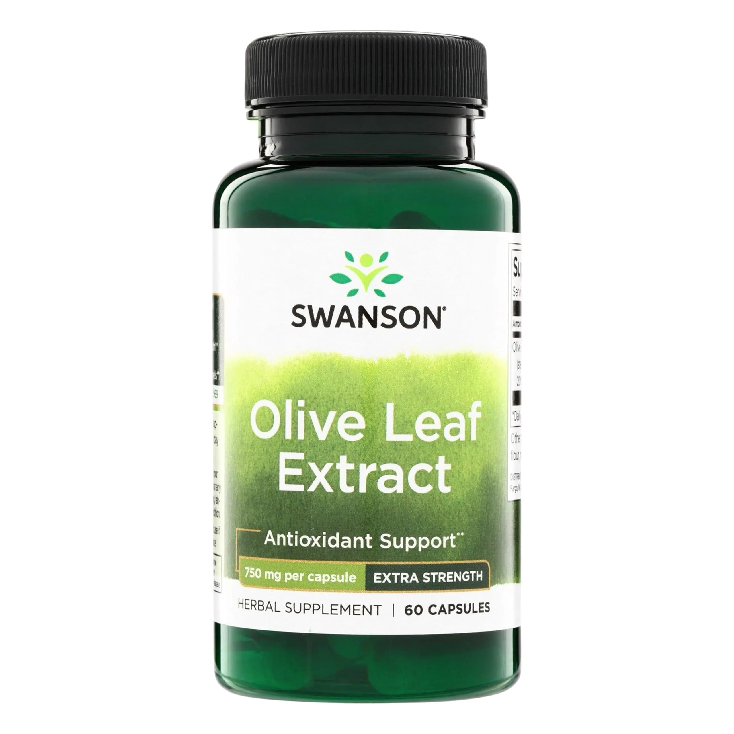 Swanson Olive Leaf Extract 60 Capsules - main product image