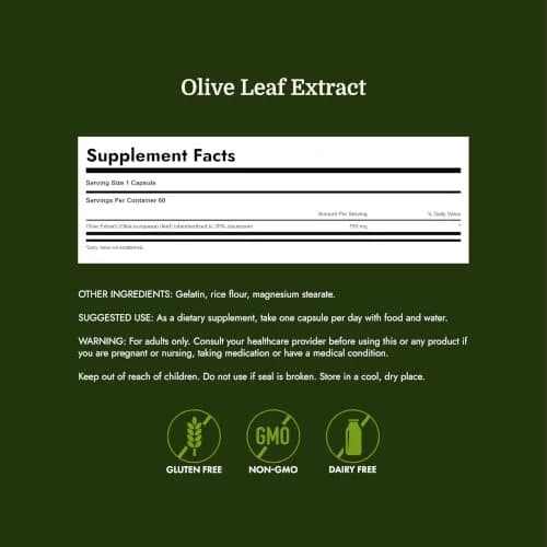 Swanson Olive Leaf Extract 60 Capsules thumbnail 4