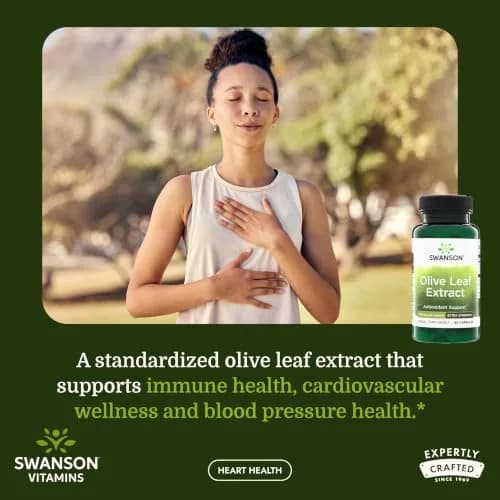 Swanson Olive Leaf Extract 60 Capsules thumbnail 2