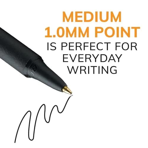 BIC Soft Feel Retractable Ballpoint Pens, 1.0 mm Medium Point, 36-Count Pack | Smooth Ink Flow for Effortless Writing thumbnail 3