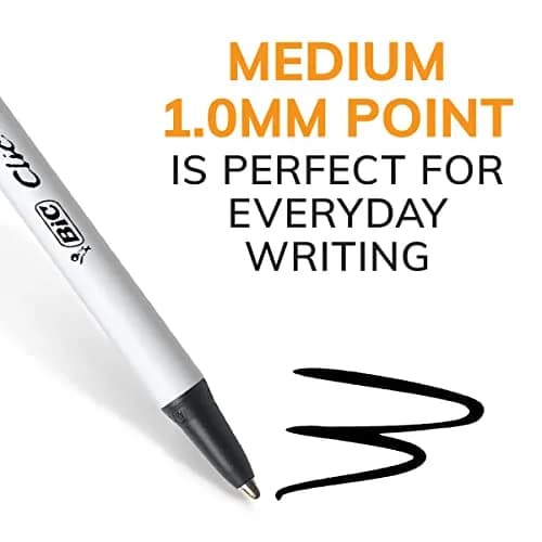 BIC Clic Stic Retractable Ballpoint Pens, Medium Point, 24-Count | Smooth Ink Flow for Students and Office thumbnail 3
