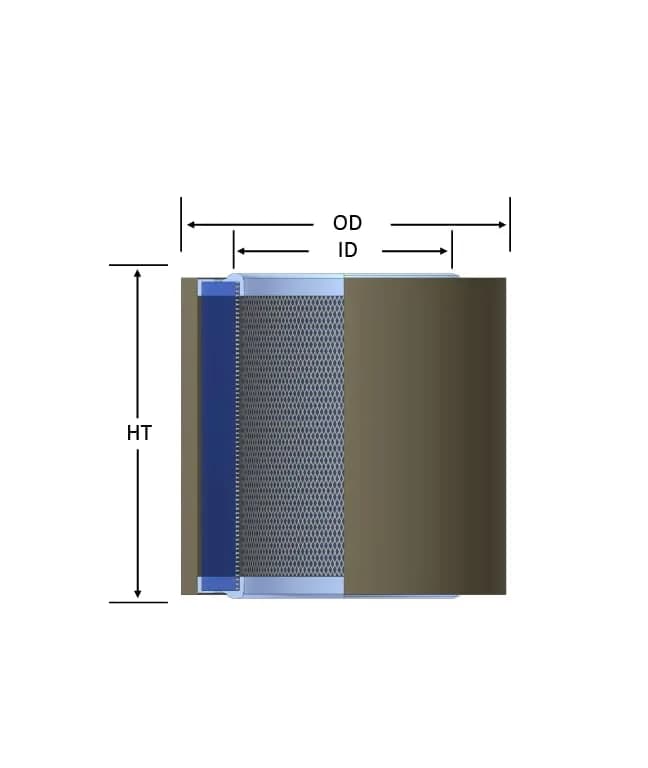 Solberg 10™ Replacement Paper Filter for Compressor | 4" Outer Diameter, 1-3/8" Height, 35 SCFM, Made in the USA thumbnail 11