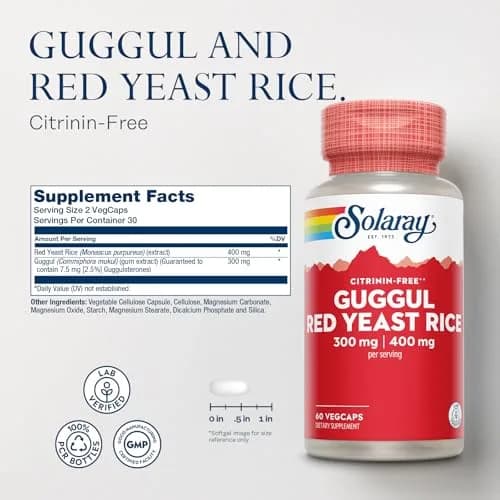 SOLARAY Guggul Gum Extract & Red Yeast Rice thumbnail 2