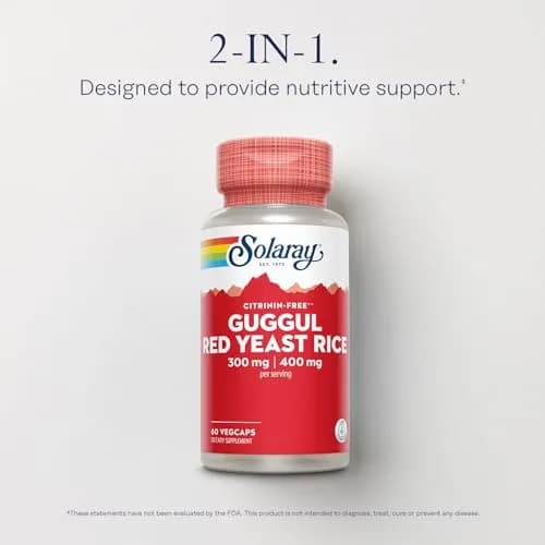 SOLARAY Guggul Gum Extract & Red Yeast Rice thumbnail 3