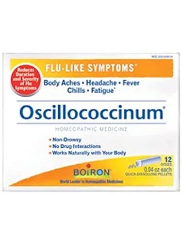 Boiron Oscilloccinum Homeopathic Flu Medicine 12 Doses (0.04 oz each) | Non-Drowsy, Non-Habit Forming thumbnail 1