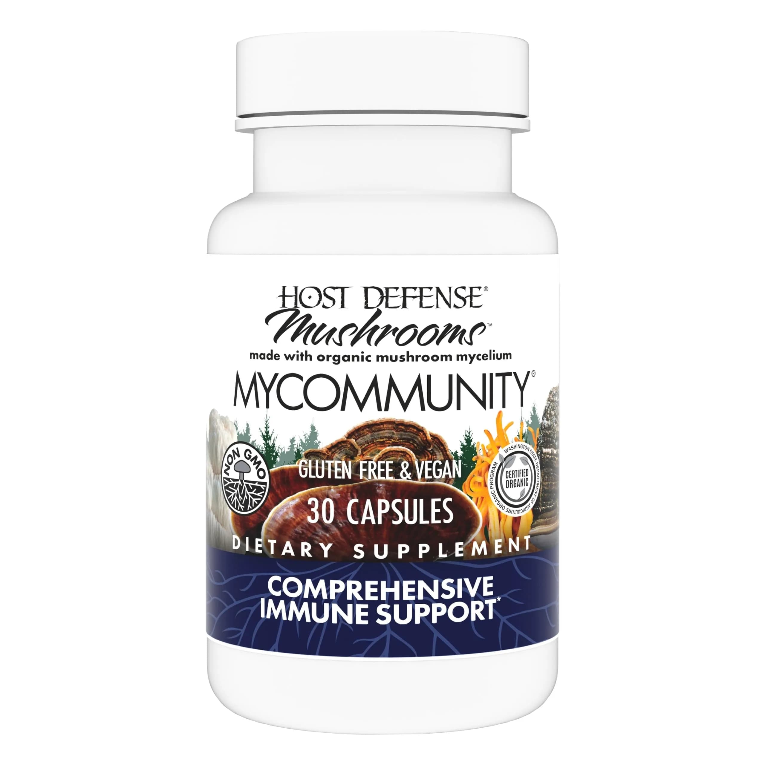 Host Defense MyCommunity Capsules, 30 Capsules