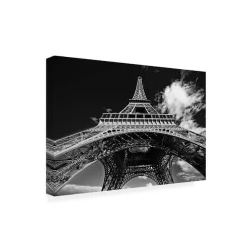 Trademark Fine Art - 'Paris Eiffel Tower 1' Canvas Art - 12x19 | Modern & Contemporary Wall Decor thumbnail 1