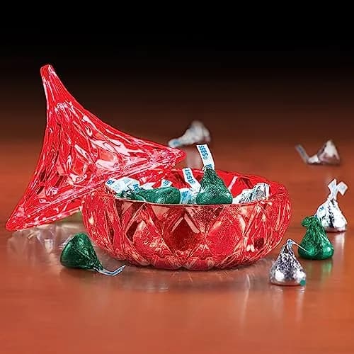 Godinger Hershey's Kiss Candy Dish Red Glass 12.7cm (5 Inch) | Authentic USA Import thumbnail 3